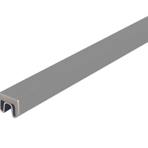 Aluminium Premium Onder- & Bovenprofiel Laag Grey
