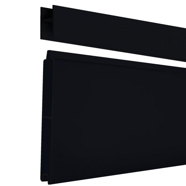 Aluminium Premium Profielen | t.b.v. Verticale toepassing | Black