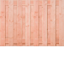 Tuinscherm Douglas Fijnbezaagd 140mm | Recht | t.b.v. Luxe hout-beton