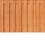 Tuinscherm Hardhout | Recht | t.b.v. Luxe hout-beton