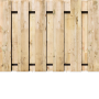 Tuinscherm Grenen XL | Recht | t.b.v. Luxe hout-beton