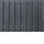 Tuinscherm Zwart Grenen | t.b.v. Luxe hout-beton