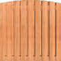 Tuinscherm Keruing 19 planks | Geschaafd | Verticaal | Toog
