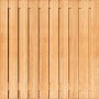 Tuinscherm Keruing 21 planks | Geschaafd | Verticaal | Recht