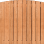 Tuinscherm Keruing 21 planks | Geschaafd | Verticaal | Toog