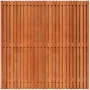 Tuinscherm Bangkirai Rhombus open | 51 planks | Geschaafd | Verticaal | Recht