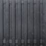 Tuinscherm Zwart Grenen 17 planks | Geschaafd | Verticaal | Recht