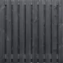 Tuinscherm Zwart Grenen 21 planks | Geschaafd | Verticaal | Recht
