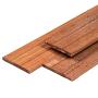 Keruing Schuttingplank | Onbehandeld | 16x145x1800 mm | V-groeven