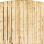 Tuinscherm Grenen 23 planks | Geschaafd | Verticaal | Toog