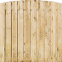 Tuinscherm Grenen 21 planks | Geschaafd | Verticaal | Toog