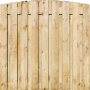 Tuinscherm Grenen 19 planks | Geschaafd | Verticaal | Toog