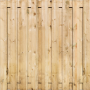 Tuinscherm Grenen 19 planks | Geschaafd | Verticaal | Recht