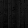 Tuinscherm Zwart Douglas XL 15 planks | Fijnbezaagd | Verticaal | Recht