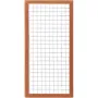 Hardhout Gaas Trellis met Betonijzer | 90x180cm | Maas 7,5x7,5 cm