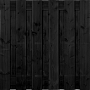 Tuinscherm Zwart Douglas XL 13 planks | Fijnbezaagd | Verticaal | Recht