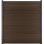Comfort Composiet Schutting - Rhombus Dark Brown - Horizontaal